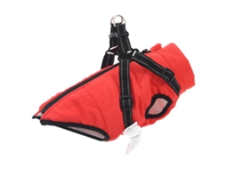 Vidaxl Casaco Vermelho L24 Velo E Poliéster