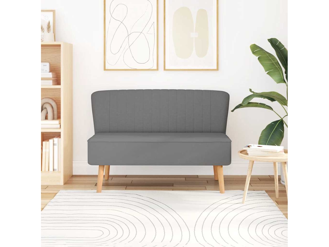 Vidaxl Sofá Tecido Cinzento Claro 117x55,5x77