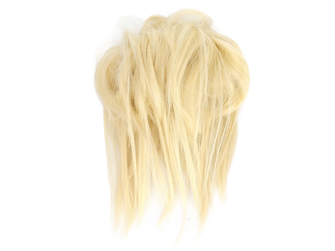 Peruca com coque desarrumado ajustável 2026 com faixa elástica natural para mulheres e meninas. Peruca com coque de cabelo despenteado Q17 613