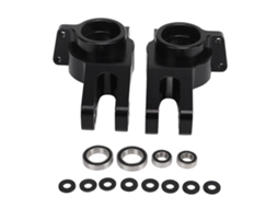 2 Peças Cubo Traseiro Carro Rc Porta Eixo Traseiro Alumínio Resistente Estável Para Arrma 1/7 1/8 Preto