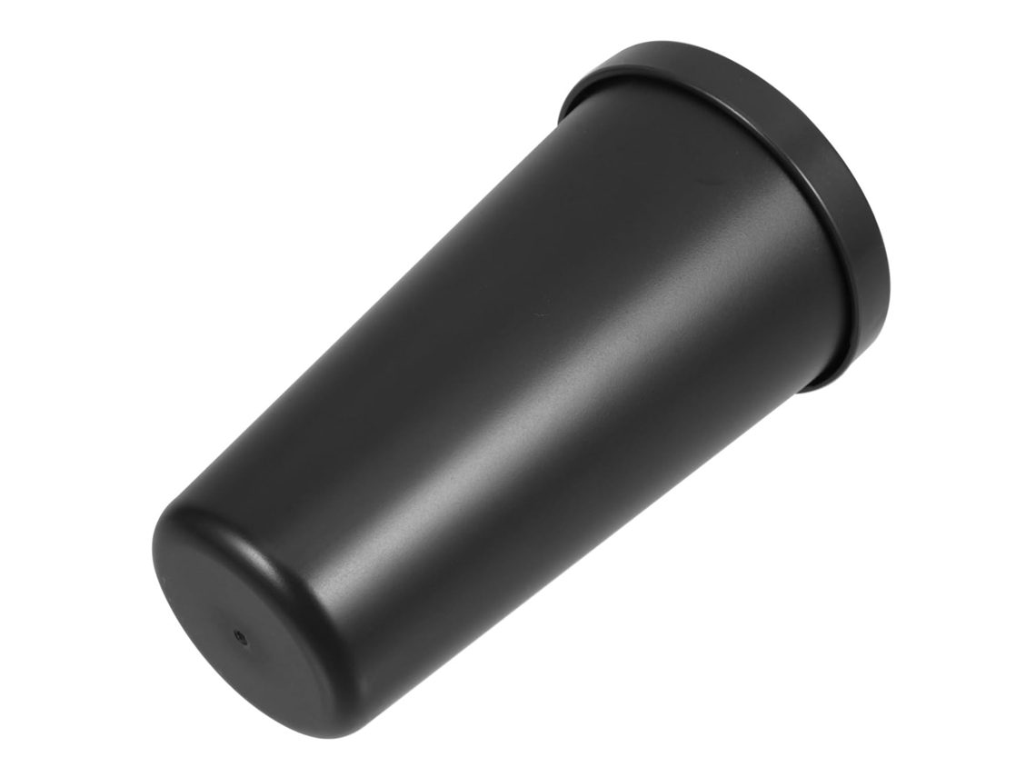Mini Lixeira Preta Com Design Elegante, Tampa E Função De Armazenamento Prática.