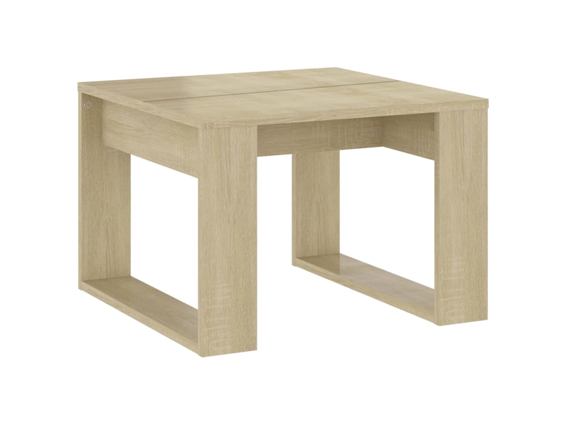 Side Table, Side Tables Vidaxl Marrom Madeira Processada (50 X 50 Cm)