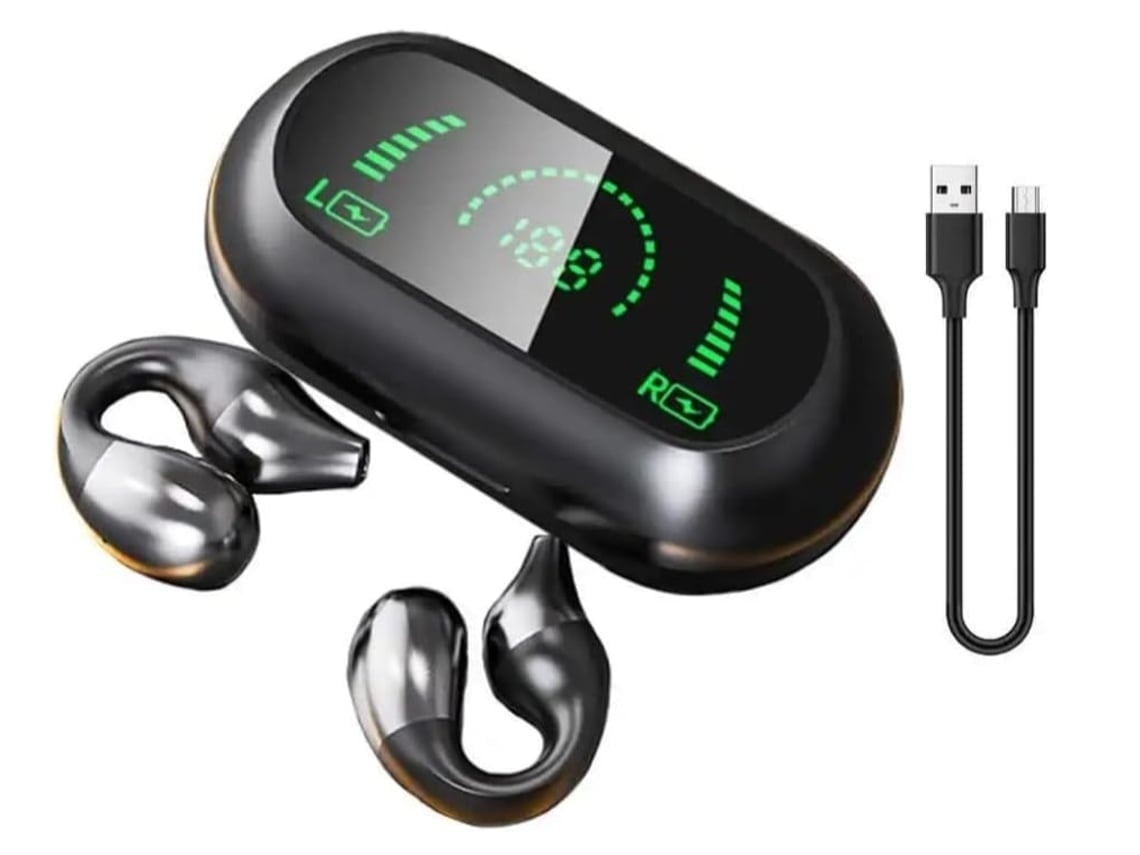 Auriculares Sem Fios Bluetooth 5.2 Design Aberto Som Hi-fi Som Estéreo Cancelamento De Ruído Microfone Para Chamadas Lurelia