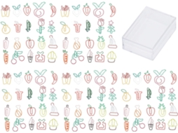 Conjunto Com Enrolador De Papel Metálico Marcar Documentos, Organizar Formas Bonitas, Clipe Material Escolar