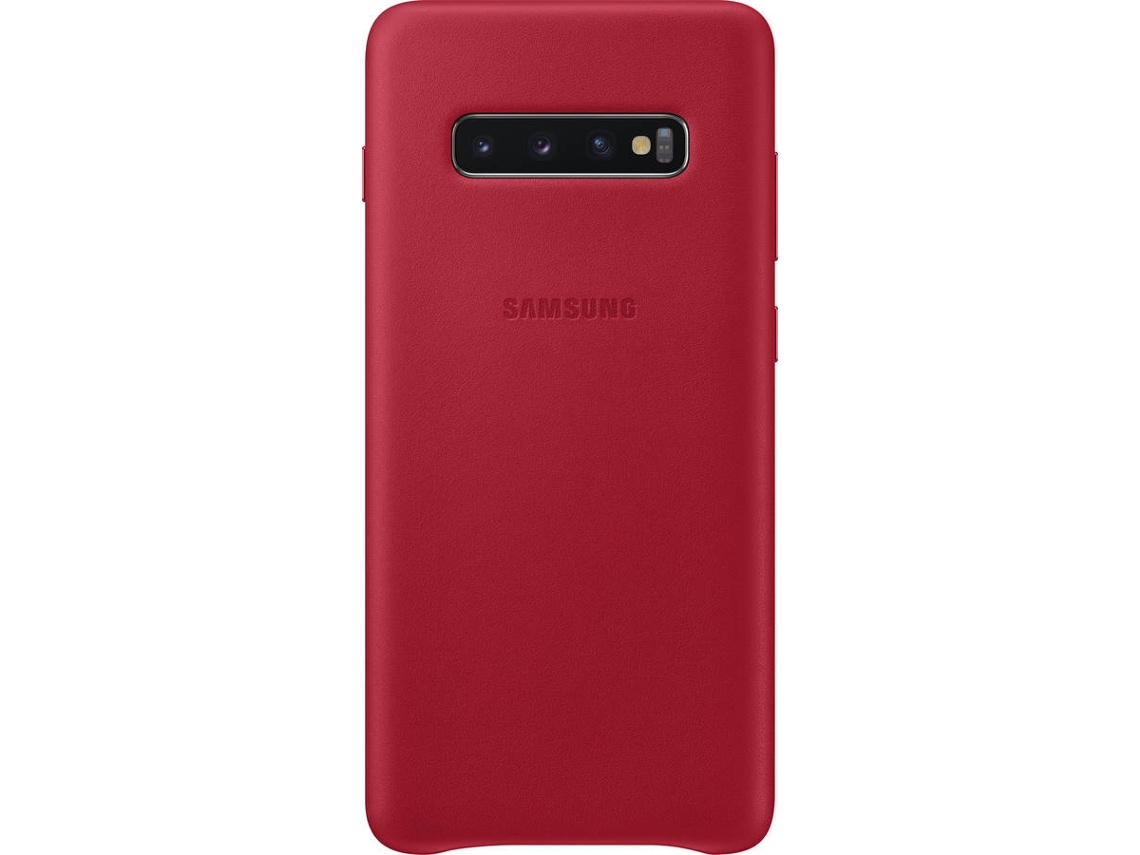 Capa SAMSUNG Galaxy S10+ Leather Cover Vermelho