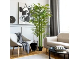 Planta Artificial De 18 Cm De Bambu Artificial Com Planta, Árvore Artificial Decorativa Em Verde Para Ambientes Internos-kd