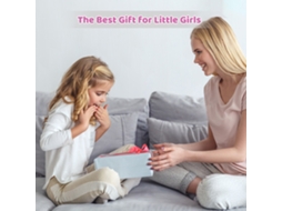 Ats kit de Maquiagem Falsa para Meninas com Bolsa de Brinquedo Maquiagem Presente de Aniversário Natsal Meninas 3+