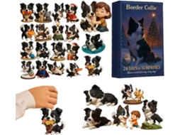 Calendário Do Advento 2025 Com Miniaturas De Cães Em Acrílico 2d |