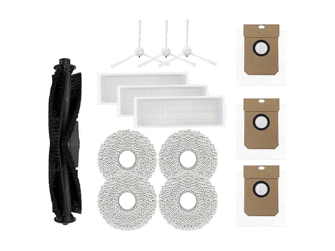 Para Miwhole M9 Pro Max: Escova Lateral Principal, Filtro Hepa, Mop, Pano De Limpeza E Saco De Pó_ozo