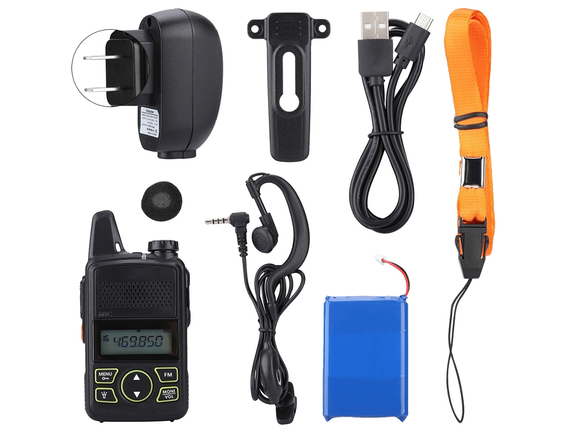 Mini Walkie talkie UHF FM 400-470MHz para Baofeng AQUAFORGE