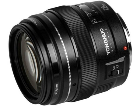 Objetiva YONGNUO AF 100MM F/2 (Encaixe: Canon EF - Abertura: F/2)
