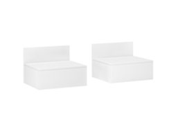Conjunto de 2 Mesas de Cabeceira Suspensas BTFORUS, com gaveta, 43x36.5x30.5cm, branco