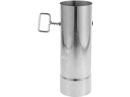 Tubo De Aço Inoxidável Para Chaminé Com Válvula Antirretorno Para Tenda.