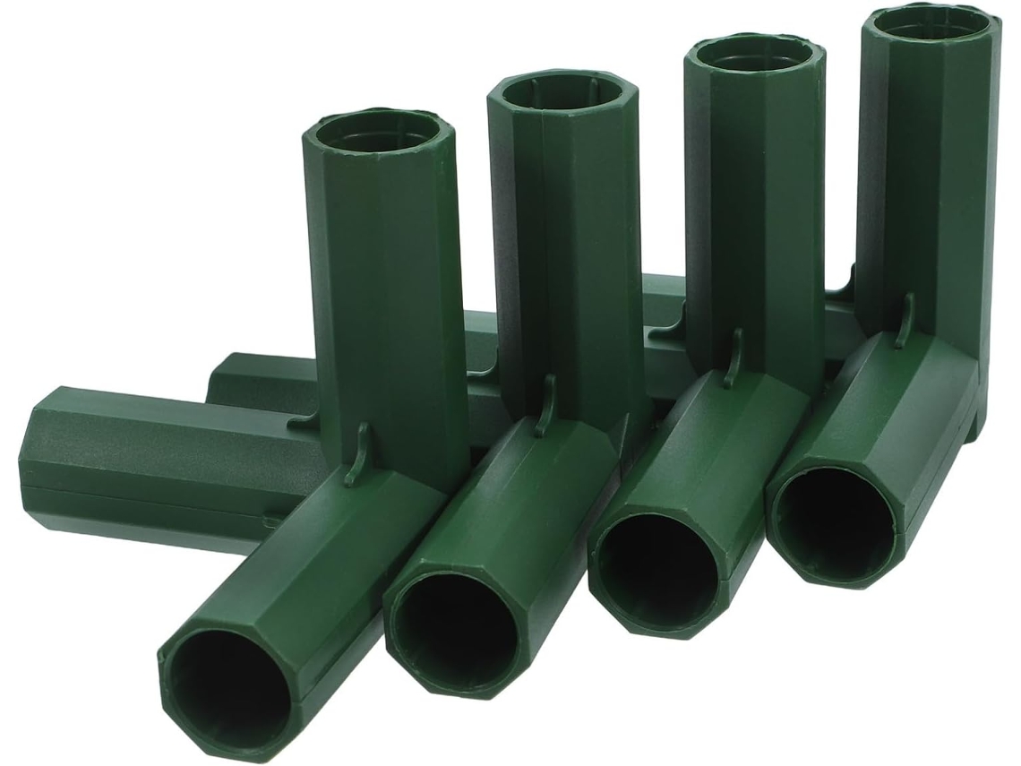 Conectores De Mangueira Plástico Verde Três Vias Para Fixação Em