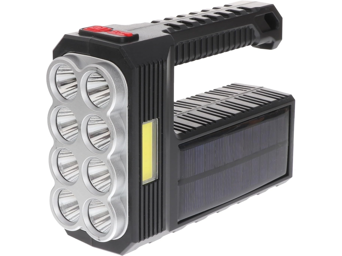 Lâmpada Solar Led Portátil Recarregável De 1200 W, Lâmpada De Camping Portátil Em Abs.