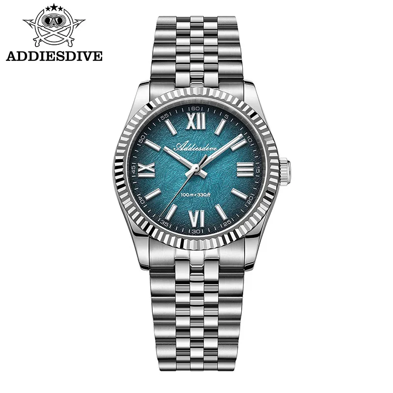 Relógio Feminino De Luxo Em Safira (azul), À Prova D'água E Luminoso.