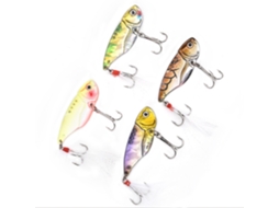 Metal Vib Fishing Lures (enhanced Low Vibration) 5 Pieces 5.5cm 5 Colors Hard Bait Fishing Tackle