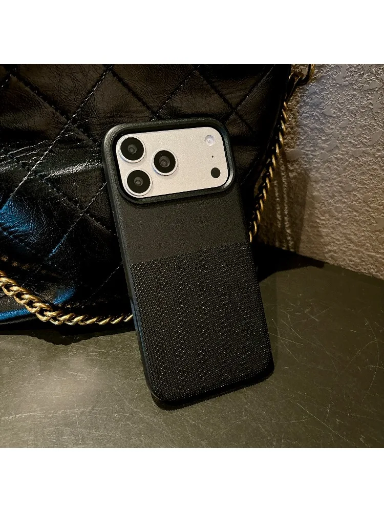 (preto, Iphone 15) Capa De Celular De Alta Qualidade Em Couro Magnético Antiderrapante Com Revestimento Em Pctpu, Compatível Com Magsafe.