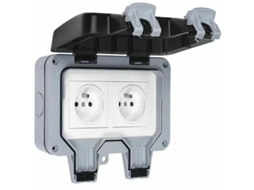Tomada Dupla Externa À Prova D'água Ip66 16a, Rw BRILVIBERA