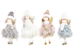 Bonecos De Anjo De Pelúcia Para Pendurar Na Árvore De Natal - Lindos-aquaforge