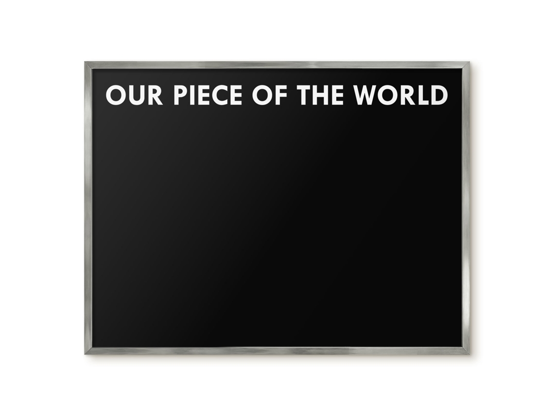 Magnetic Glass Board Our Piece Of The World For The Hall Espelharte (80x60 Cm)
