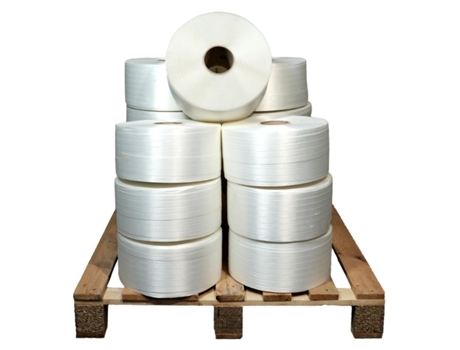 Lote de 25 Fitas de Cintar Têxtil Fio a Fio 16 Mm X 850 M Incluindo 5 Grátis Cinta de Alta Resistência 450Kg TECPLAST Lff3