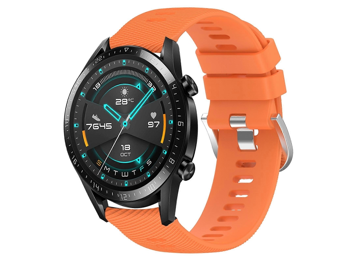 Pulseira De Silicone Macio De Cor Sólida Para Huawei Gt2 46mm 22mm