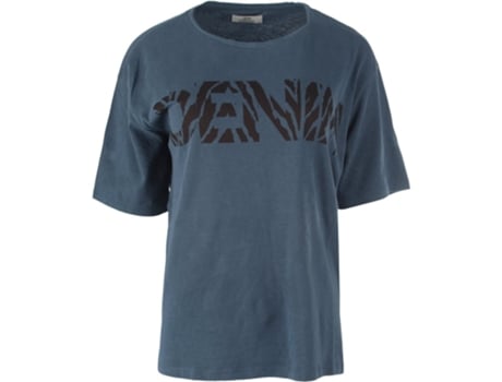 Camiseta Feminina Jaqueline De Yong Jdyfemme Jrs Azul (s)