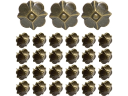 Ganazono Conjunto de 30 Tachas Metálicas Antigas em Formato Trevo para Decoração Móveis, Estofados de Sofás, Camas e