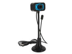 Webcam De Alta Resolução, Foco Manual, Streaming Usb, Webcam Com Microfone De Luz De Preenchimento Led Aquaforge