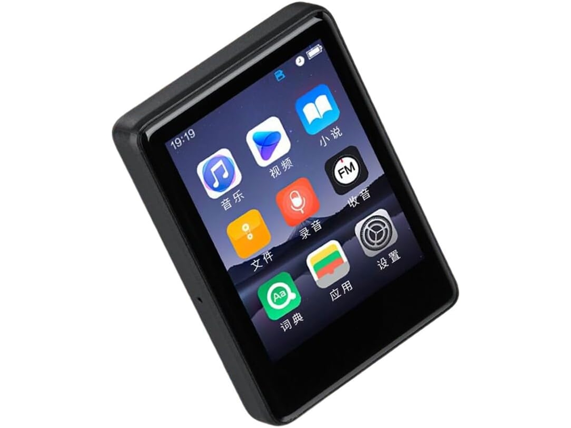 Reprodutor de MP4 de 32 GB, Reprodutor de MP3, Bluetooth, Tela de 5,2 polegadas, 32 GB, Tela sensível ao toque, 2,4, Bicicleta, Preto