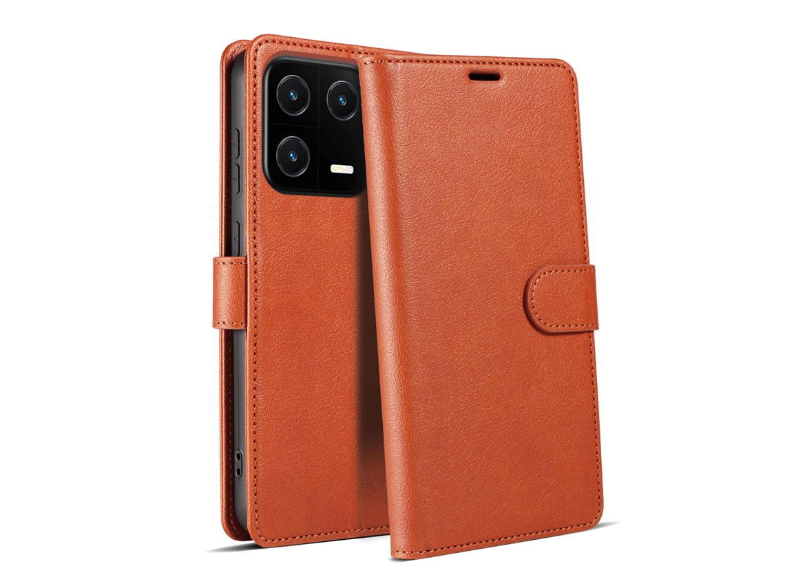 Capa Flip Para Celularmarrom - Xiaomi 14t