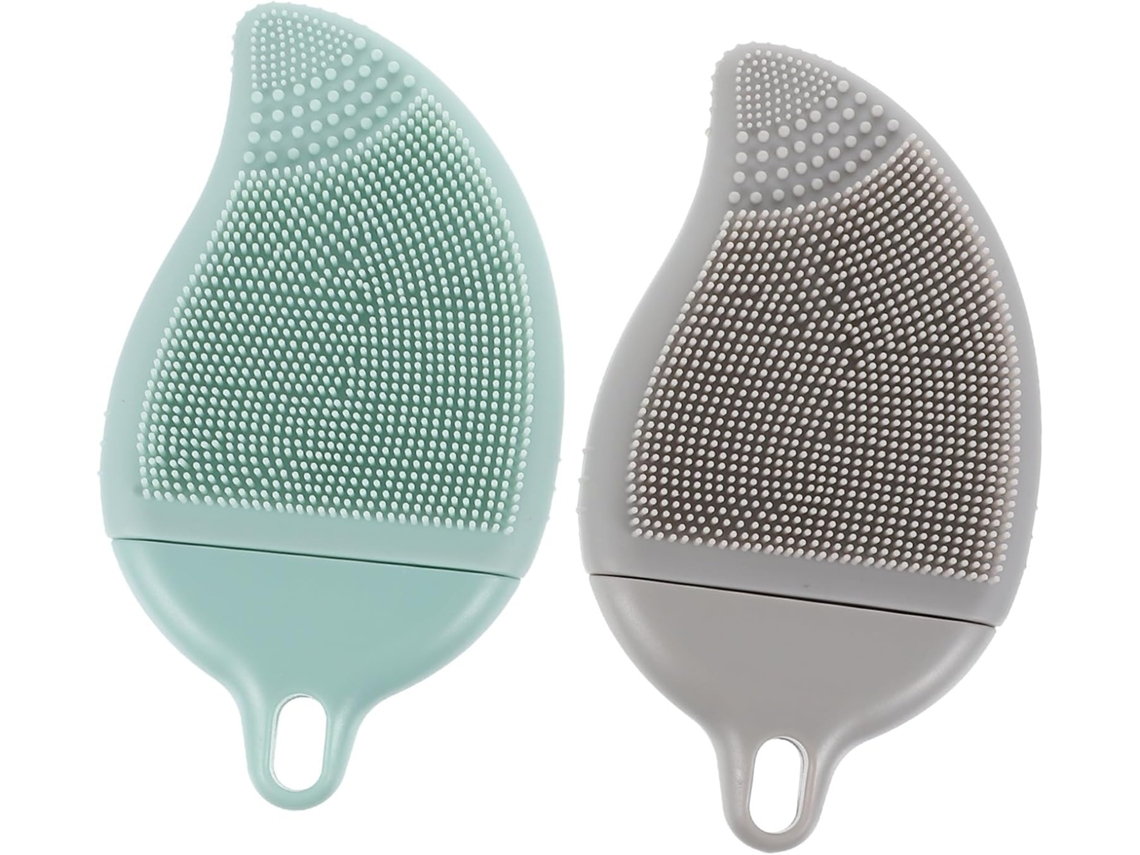 Lurelia Pack De 2 Escovas De Banho Para Bebé, Silicone Macio E Massagem Suave