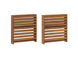 Vidaxl Braços 2 Pcs Castanho 58,5 X 10 X 61 Cm Madeira Processada
