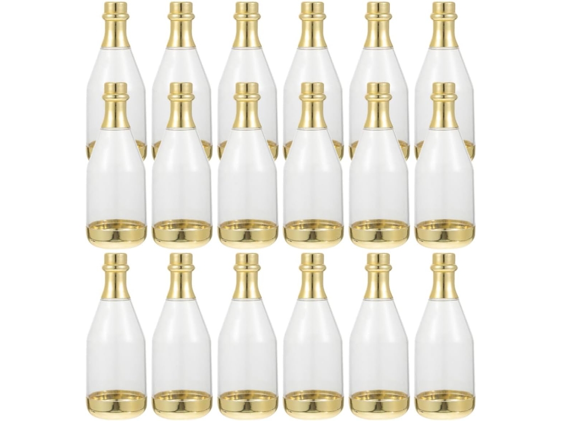 Conjunto De 30 Potes Dourados Para Doces, Ideais Para Casamentos E Festas Feitos Em Polipropileno Leve, Possuem Design