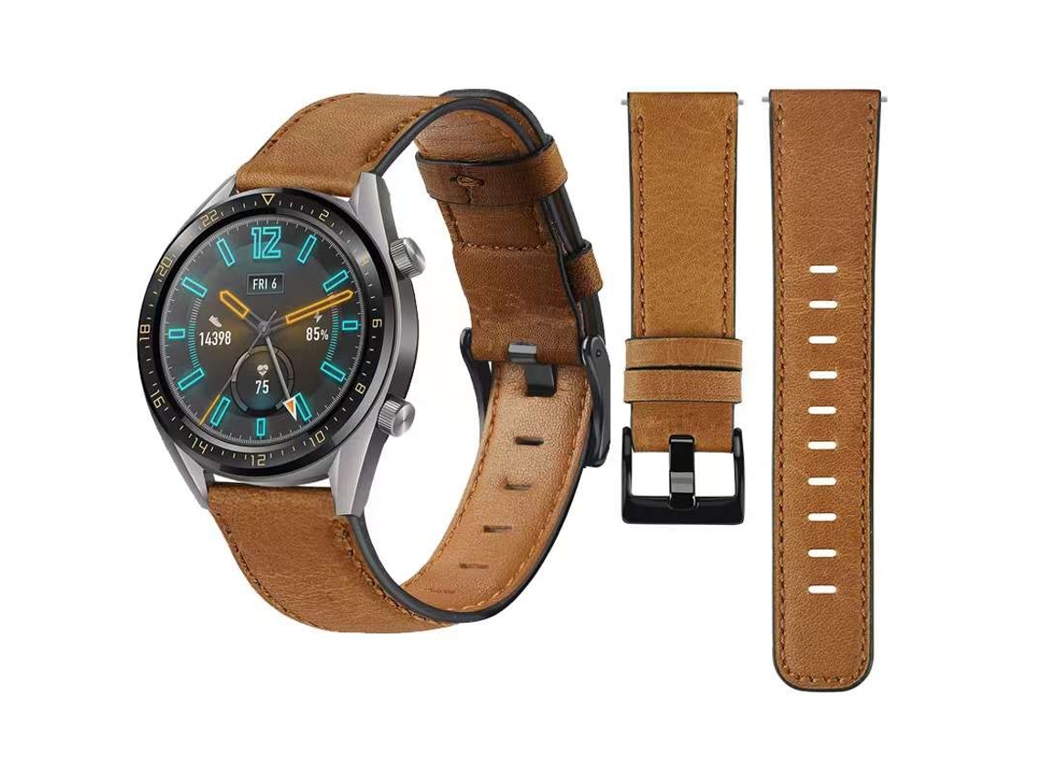 Bracelete Classic Vintage em Pele Ecológico Samsung Gear S3 Frontier Castanho