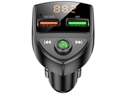 Transmissor Fm Bluetooth Yizhood C8 Qc3.0 Hands Free Preto