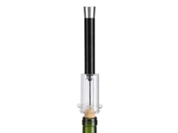 Abridor de Garrafas de Vinho Tinto com Bomba AR, Removedor de Rolo, Removedor de Rolo, Fácil de Usar, Simples, Rápido e Eficaz (preto)-aquaforge