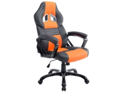 Cadeira de escritório para jogos XL Pedro preto/laranja CLP