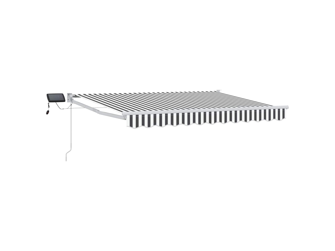Conjunto 1 Sombra De Sol Externa Vidaxl Antracite Poliéster (3,5 X 2,5 M)