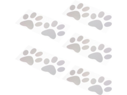 Adesivos De Pvc Com Estampa De Pata De Cachorro Para Carro, 5 Pares