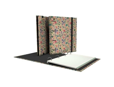 Pasta Com Argolas Unipapel Uninature Holanda Multicolor A4