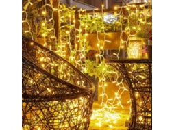 Guirlanda Led 600 Lâmpadas 100m Impermeável Para Interior E Exterior,decoração De Natal,luz Branca Quente Para Janela E Cortina Btforus