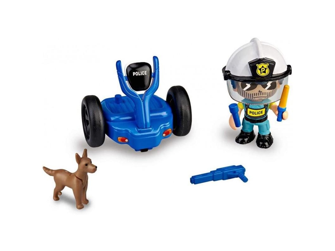 Carro PINYPON Action- Segway Vehículo de Policía Con 1 Figura Niñas a Partir de 4 a 8 Años