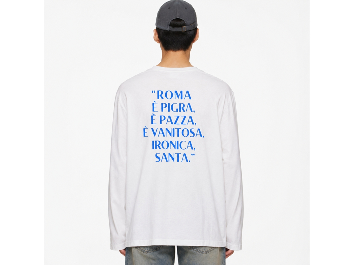 Rockinstone Roma È Pigra - In Blu T-shirt Unique Designer Style