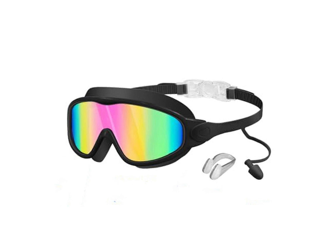 Óculos De Natação Infantis Com Clipe Nasal E Protetores Auriculares, Proteção Uv Antiembaçante, Lentes Resistentes A Estilhaços.