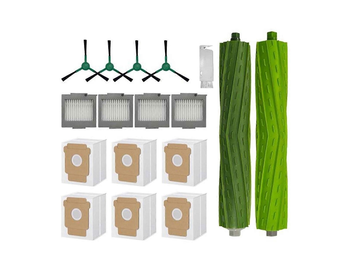 Conjunto De 17 Peças De Acessórios Para Aspirador De Pó Plus 504/max 705: Escova Lateral Principal, Filtro E Sacos De Pó.