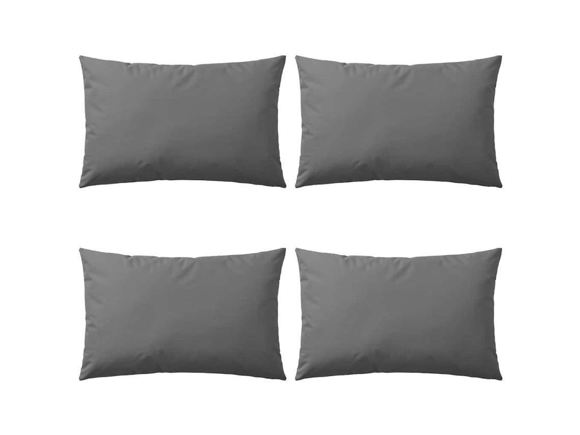 Vidaxl Almofadas Para Exterior 4 Pcs 60x40 Cm Cinzento