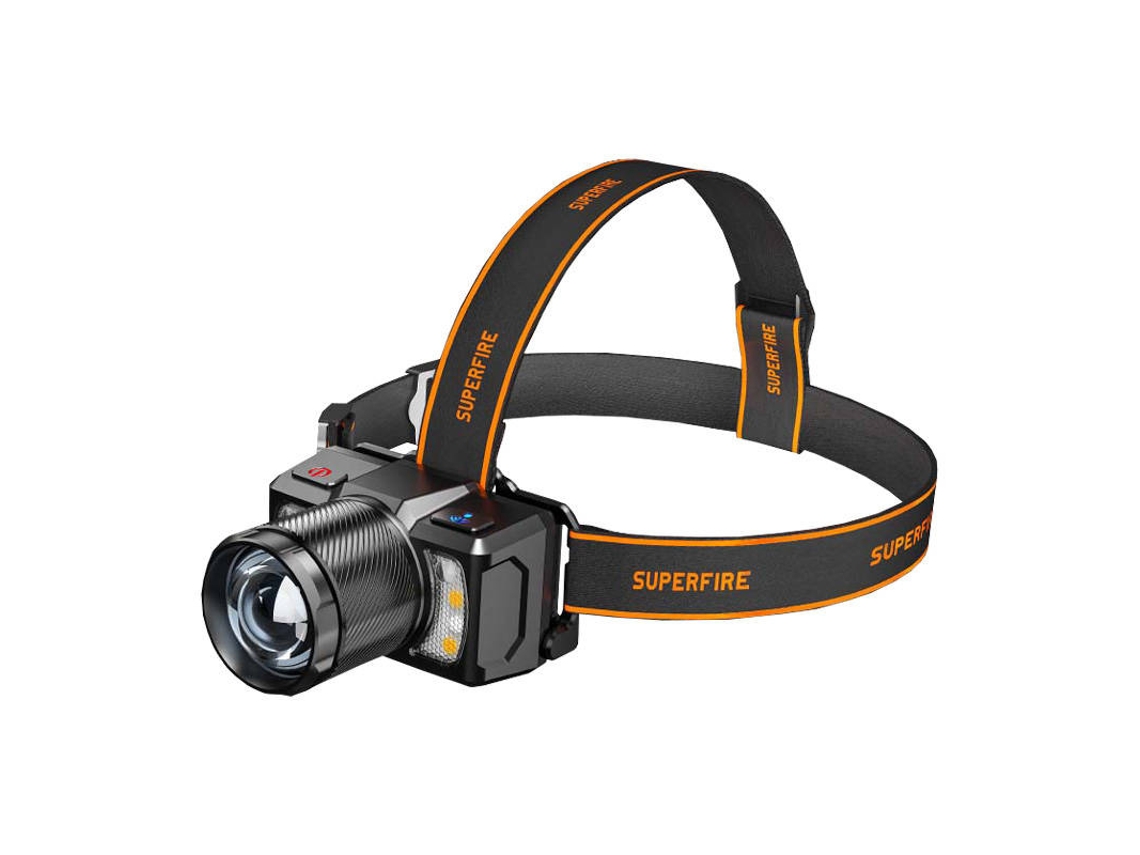 Farol Led SUPERFIRE com Rastreamento Doméstico Usb c 700lm Hl25