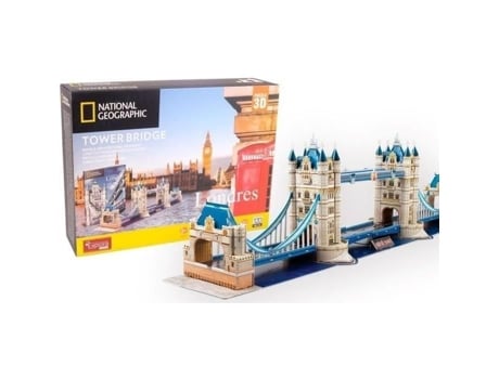 Quebra Cabeça 3d Tower Bridge Jogo De Construção Explora 120 Peças A Partir De 8 Anos